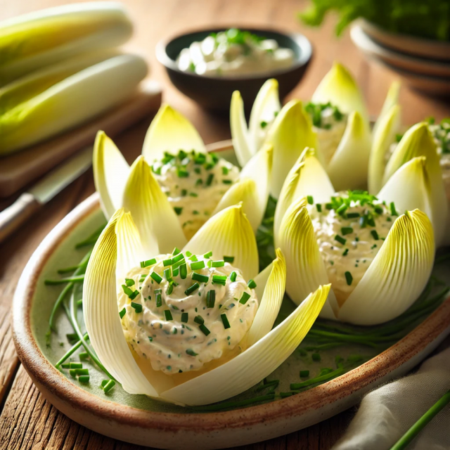 Tartinade de Fromage aux Feuilles d'Endive kéto