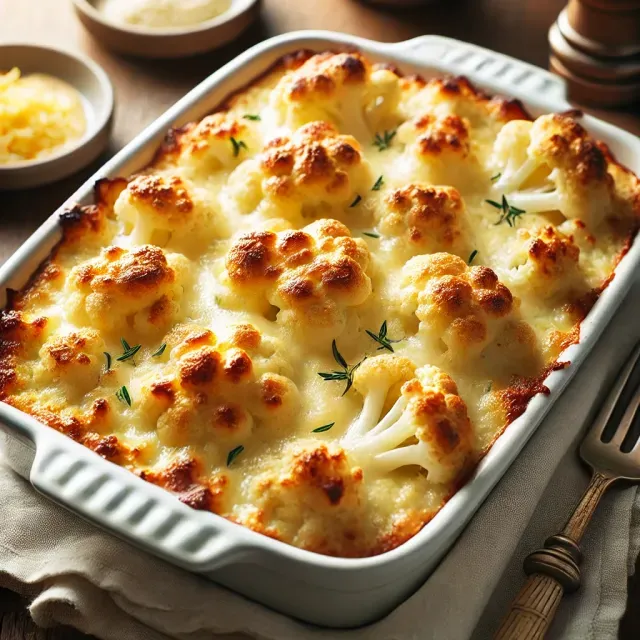 Gratin de Chou-Fleur au Fromage kéto