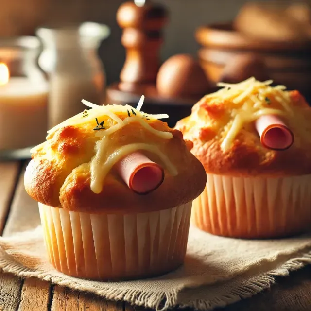 Muffins au Jambon et Fromage